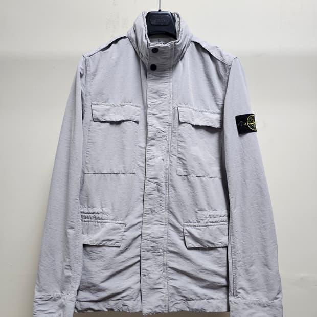 스톤아일랜드 POLYESTER SHANTUNG 필드자켓