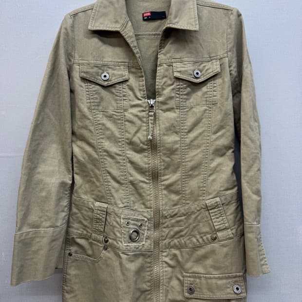 디젤 지퍼업 코튼 원피스 빈티지 자켓 S(S)