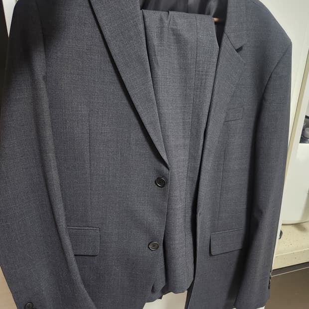 무신사스탠다드 썸머울 셋업 차콜그레이