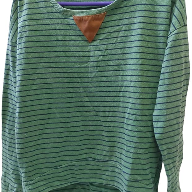 유기즈 ugiz 초록 스트라이프 맨투맨