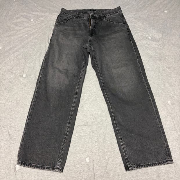 [32] 유니클로 와이드 흑청