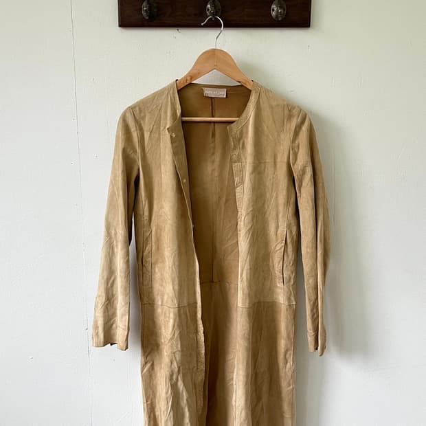 pure et joie 스웨이드 롱 자켓