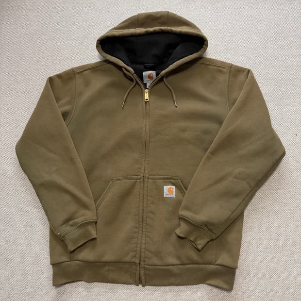칼하트 써멀 후드집업 카키