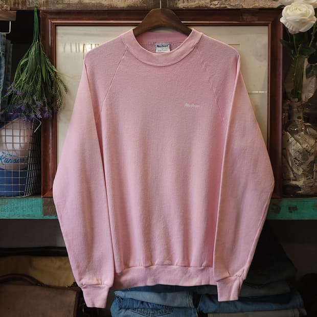 90s 맥그리거 빈티지 스웻셔츠 플레인 스웻셔츠 핑크 L