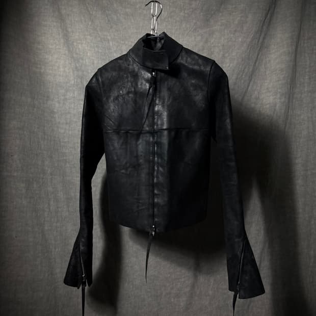 m.a+ Cross Seam Horse Leather Jacket 