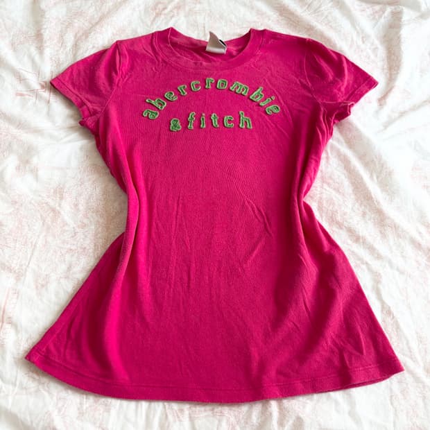 아베크롬비 앤 피치 핫핑크 반팔 티셔츠 빈티지 홀리스터 y2k