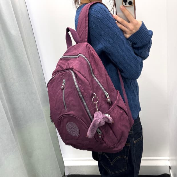 키플링 핑크 백팩