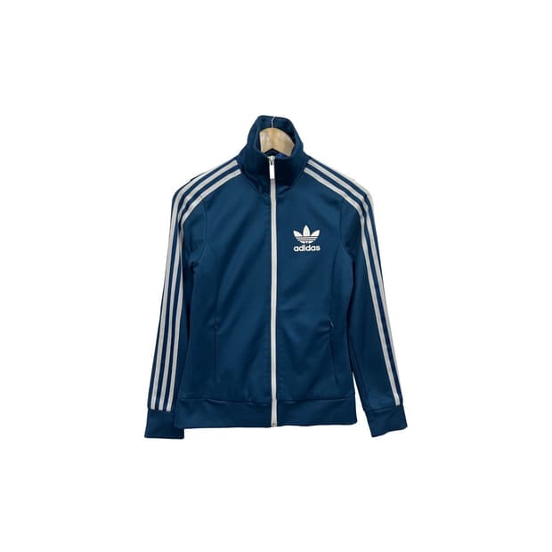 Y2K 아디다스 트레포일 유로파 청록 트랙 져지