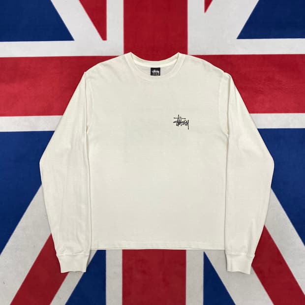 스투시 롱슬리브 M 실측 L 