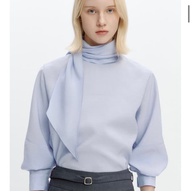 그레이데시온 타이 블라우스 (하객룩)