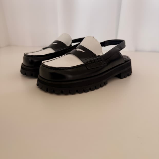더일마 MATTHEW CHUNKY LOAFER SANDALS OREO