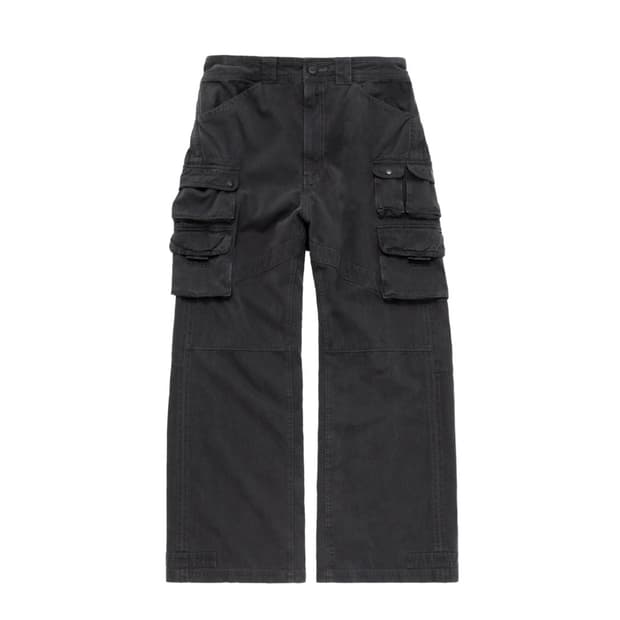 2) 폴리테루 빈티지 멀티 카고 팬츠 차콜
