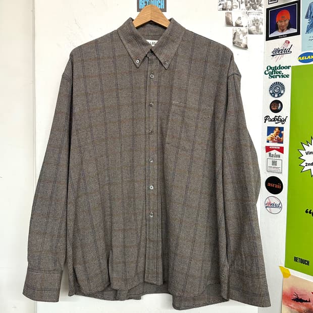 아워레가시 보로우드 BD 체크 셔츠