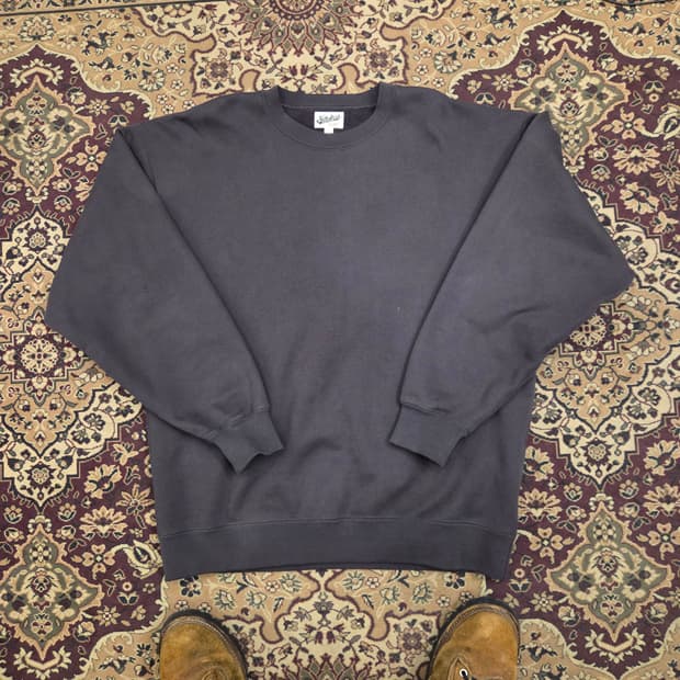 브론슨 논스탁 코튼100 헤비코튼 무지 스웻 차콜 xl