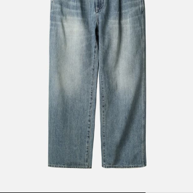 러프사이드 드레이프 데님팬츠 라이트블루 3