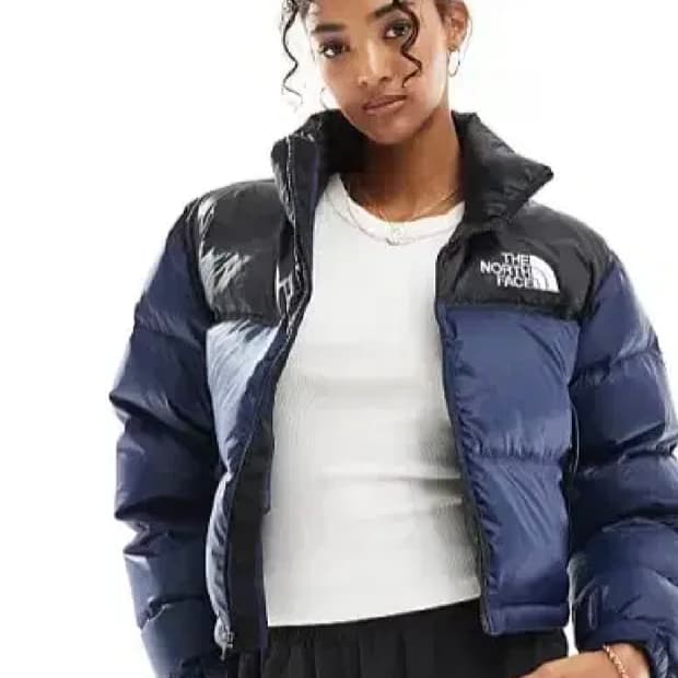 1996 노스페이스 크롭 눕시 700fill 네이비