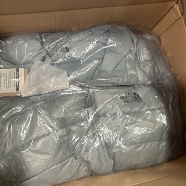 2xl 노스페이스 마티에르 다운 후디 패딩 라이트 그레이 미개봉 판매