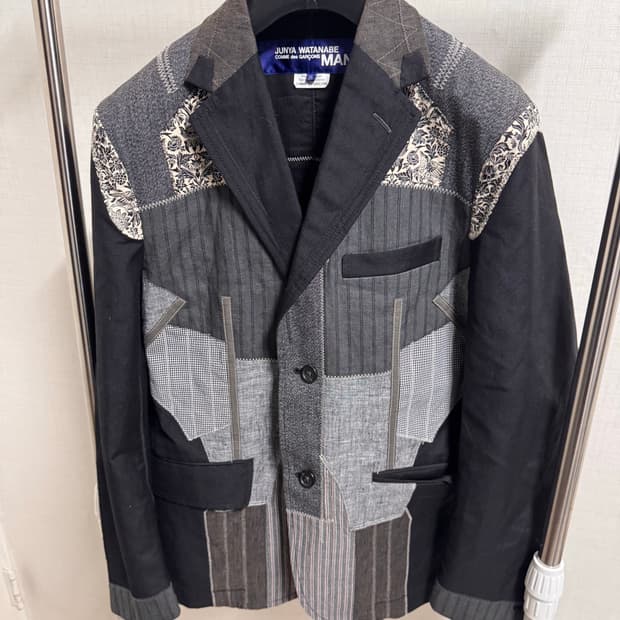 콤데가르송 맨 패치워크 블레이저