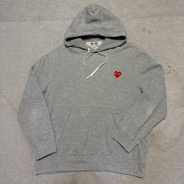 꼼데가르송 레드와팬 후드티