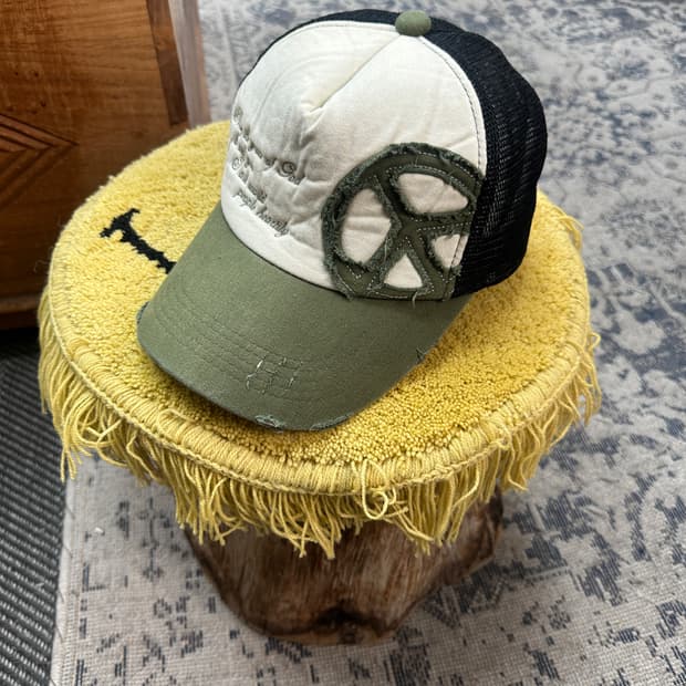 peace mesh cap