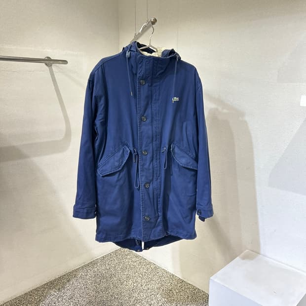 라코스테 후드 야상 점퍼