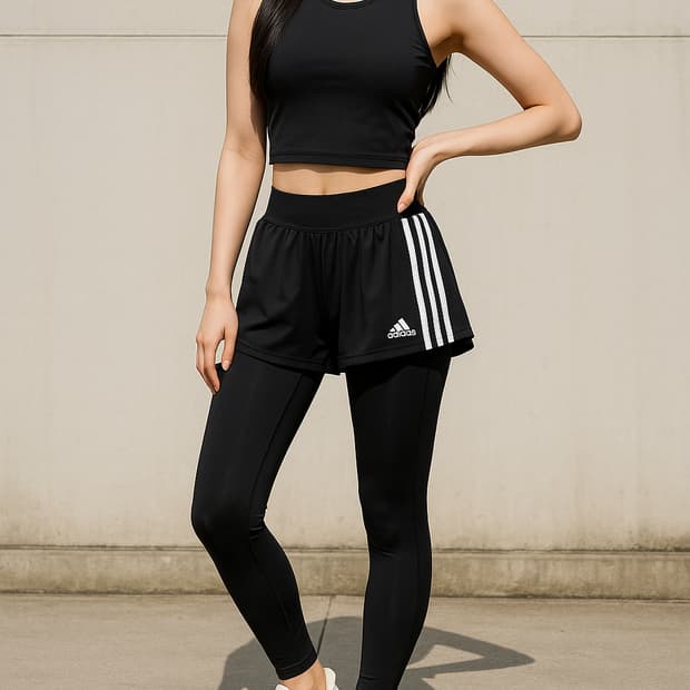 아디다스 와드 투인원 반바지 레깅스_100