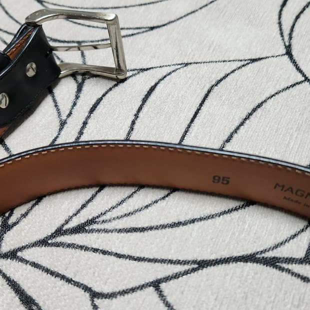 맥나니 Magnanni 남성 가죽 벨트 1076 95 107cm 36인치