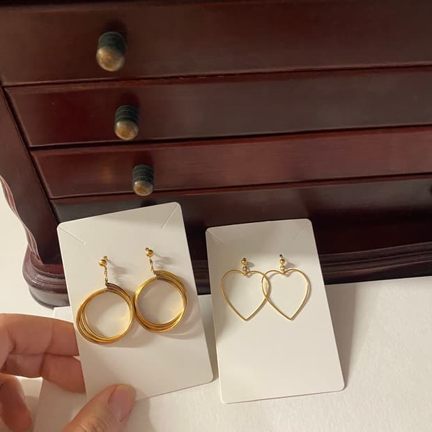 일본 수입 이어링 귀걸이 2점 세트