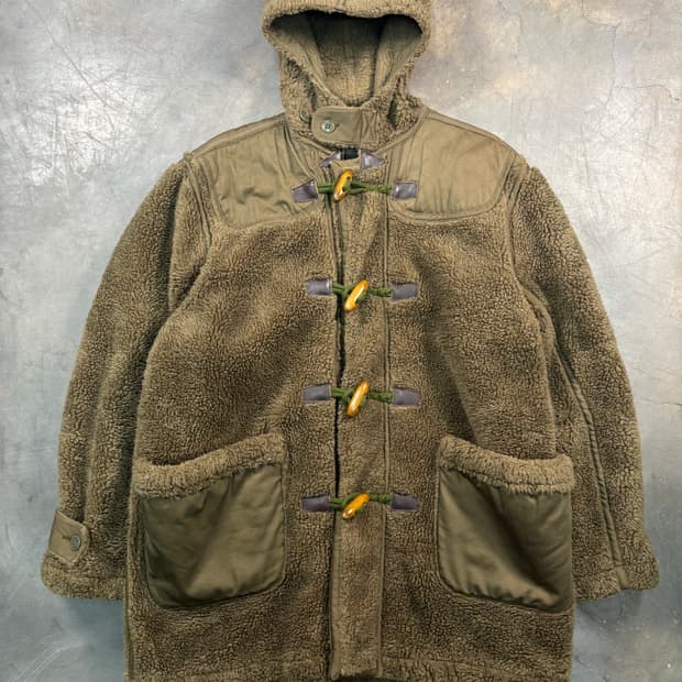 파인애플 아미 무스탕 더플코트