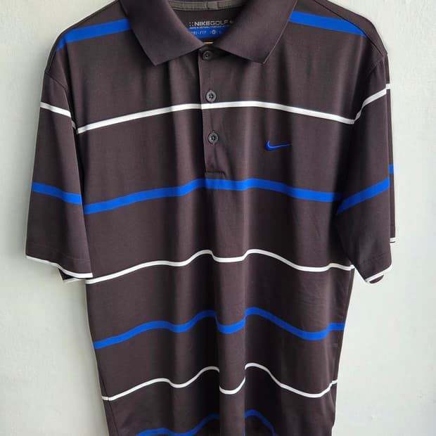 NIKE GOLF Dri-FIT 스트라이프 폴로 (00s)