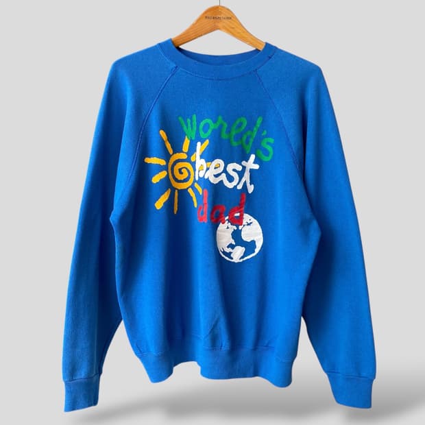 (L)90s 툴텍스 World's Best Dad 스웨트셔츠 맨투맨