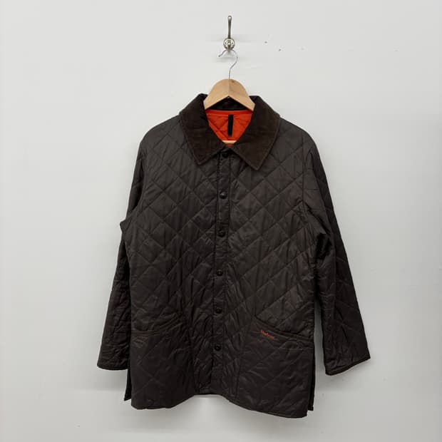 바버 브라운 퀼팅 자켓 남성L