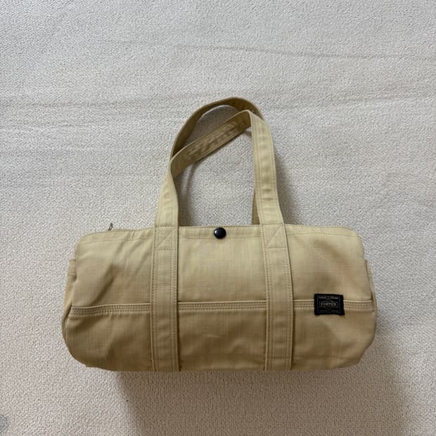 PORTER 포터 캔버스 더플백 L 베이지 색상