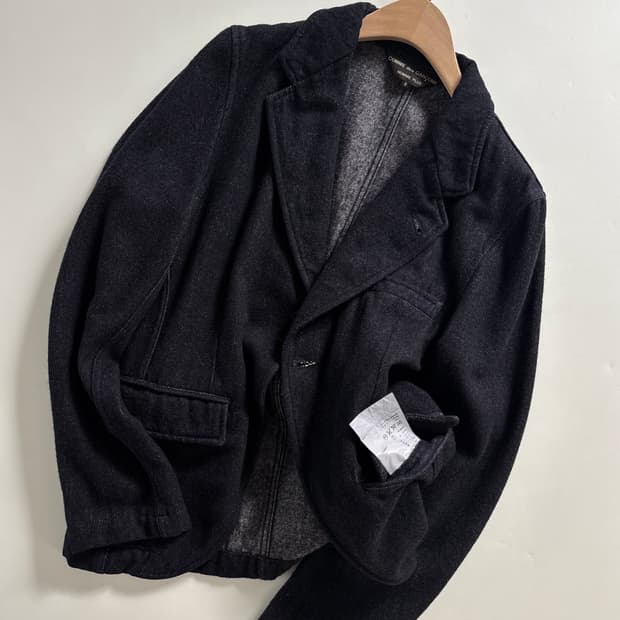 CDG 꼼데가르송 옴므 플러스 혼방 캐시미어 테일러드 자켓