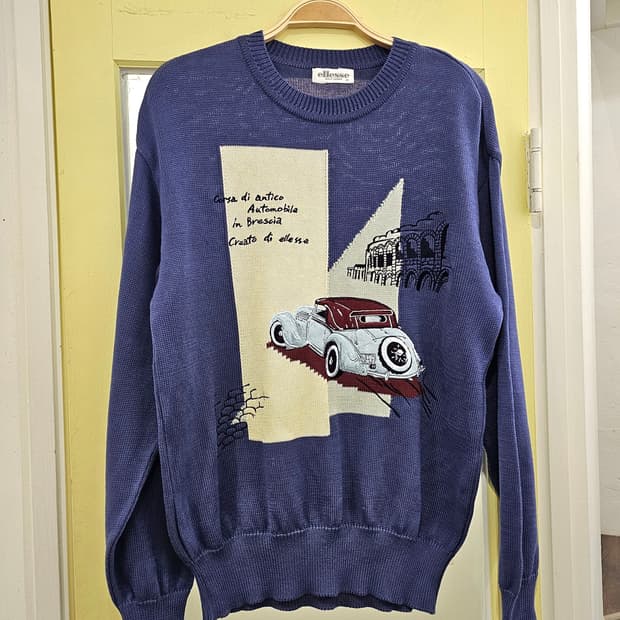 Ellesse golf uomo 자수 면 니트