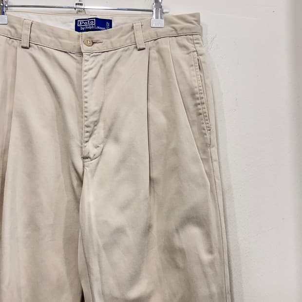 폴로 랄프로렌 90s 투턱 레귤러핏 치노팬츠