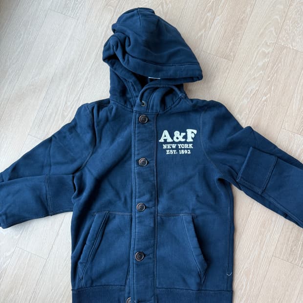 아베크롬비 네이비 후드집업 M  미사용 새상품
