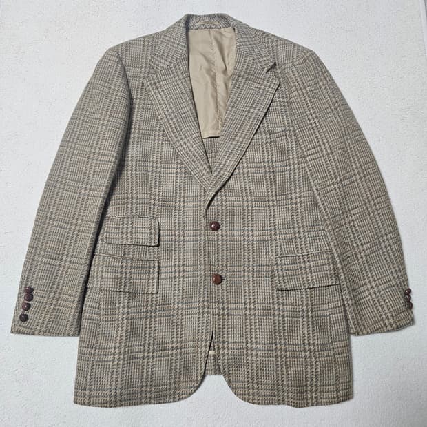 L 제이프레스 윌리엄브라운 트위드 자켓