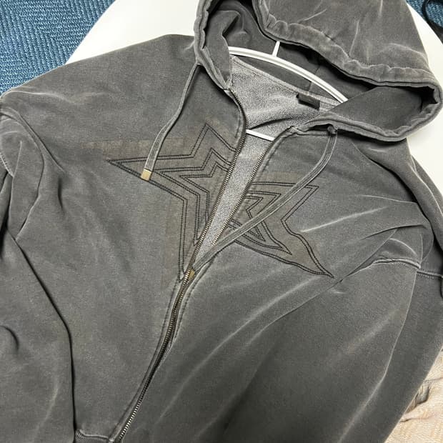 에즈카톤 러닝 피그먼트 후드집업 딥그레이 M