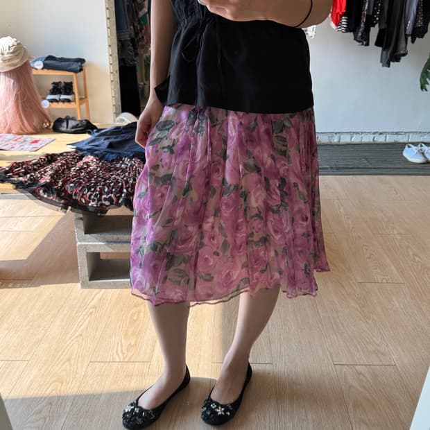 Max mara flower skirt