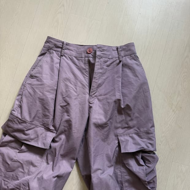 yiyae 퍼플 카고 팬츠 