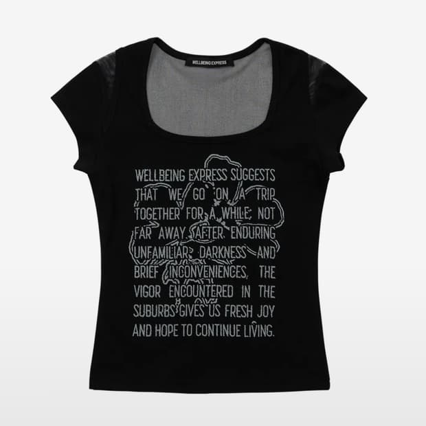웰빙익스프레스 Mesh Point Half Sleeve Black