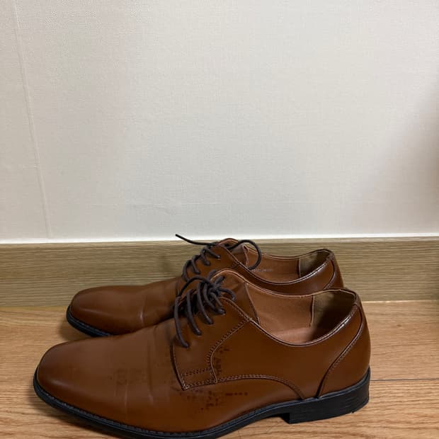 (270size) 빈티지 레더 카멜 더비슈즈