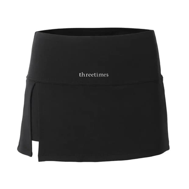 쓰리타임즈 에슬레틱 슬릿스커트