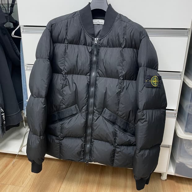 스톤아일랜드 크링클랩스 다운패딩 XL 블랙