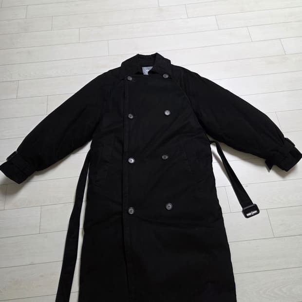 라움 거위털 패딩 트렌치코트