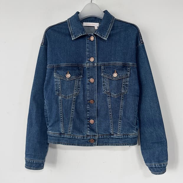 씨바이끌로에 윙 프린트 데님 자켓