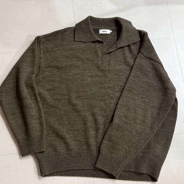 MMGL 오버사이즈 카라 스웨터(애쉬 브라운)