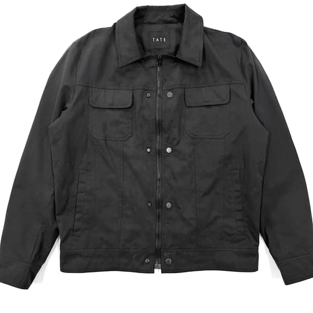 테이트 오픈카라 트러커자켓