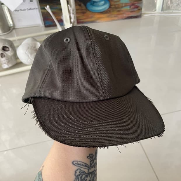 poly wool twill inside out 6 panel cap